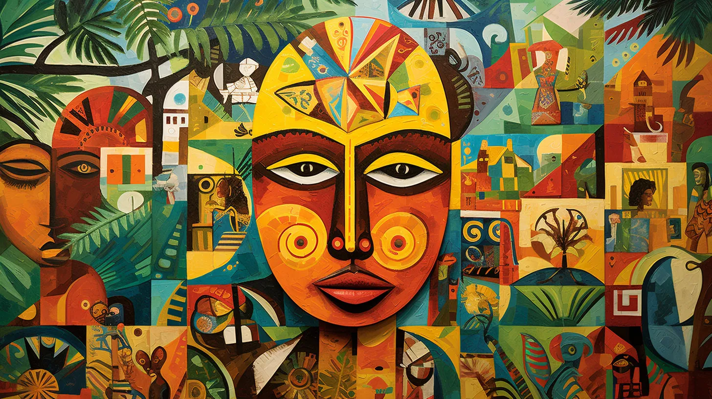 and diverse faces capturing the complex influences shaping Haitian selfperception