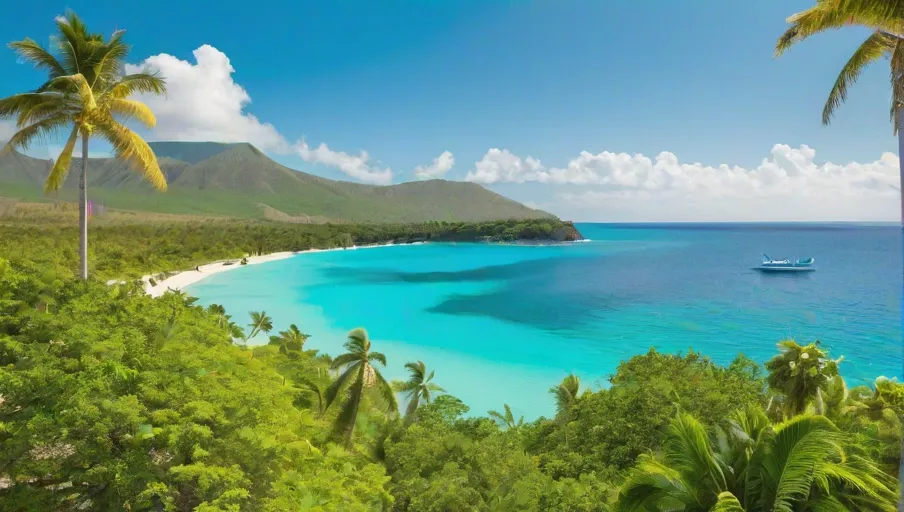 waters golden sandy beaches lush palm trees and majestic cliffs