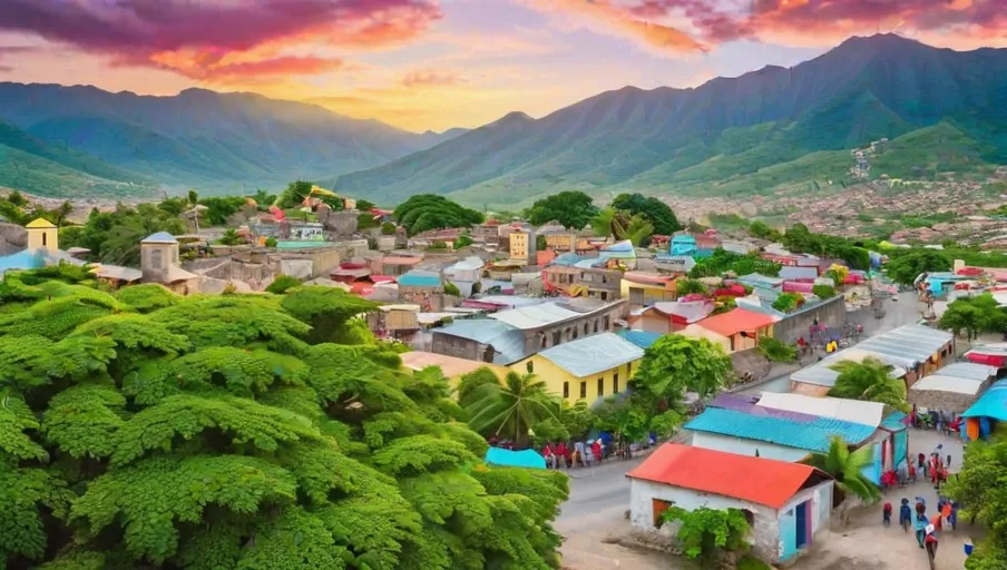 with local produce and the breathtaking backdrop of lush mountains